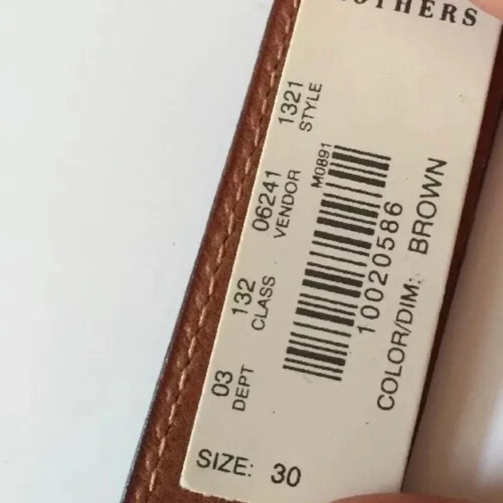 Brooks Brothers authentic alligator leather belt strap